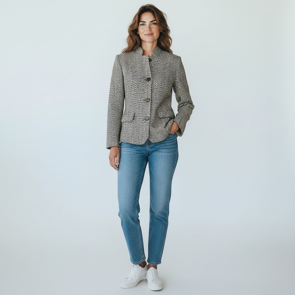 Giorgio Armani Vintage Women's Blazer Jacket le Collezioni Size 4 38 Italy